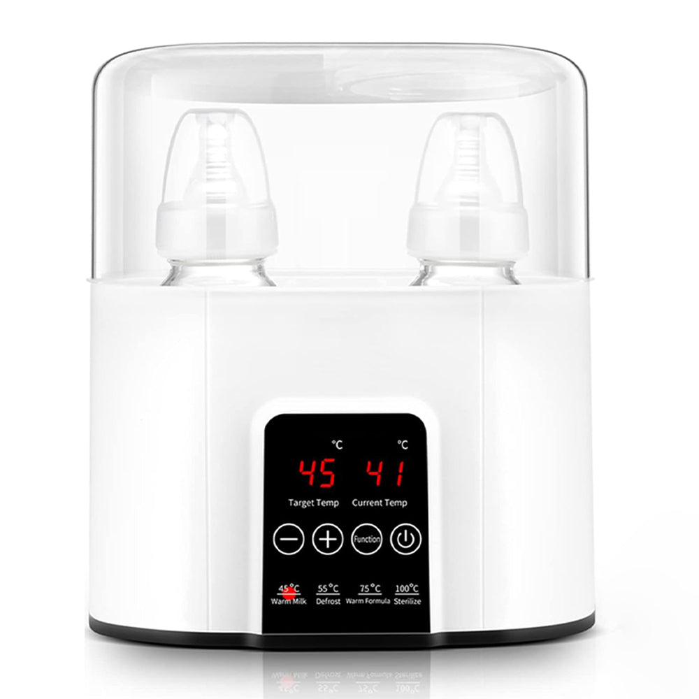 Baby Bottle Warmer, OEIKPFN 7-in-1 Multi-Function Bottle Warmer for Breast Milk, Formula & Heating Food, BPA Free Milk Warmer with Timer, LED Display