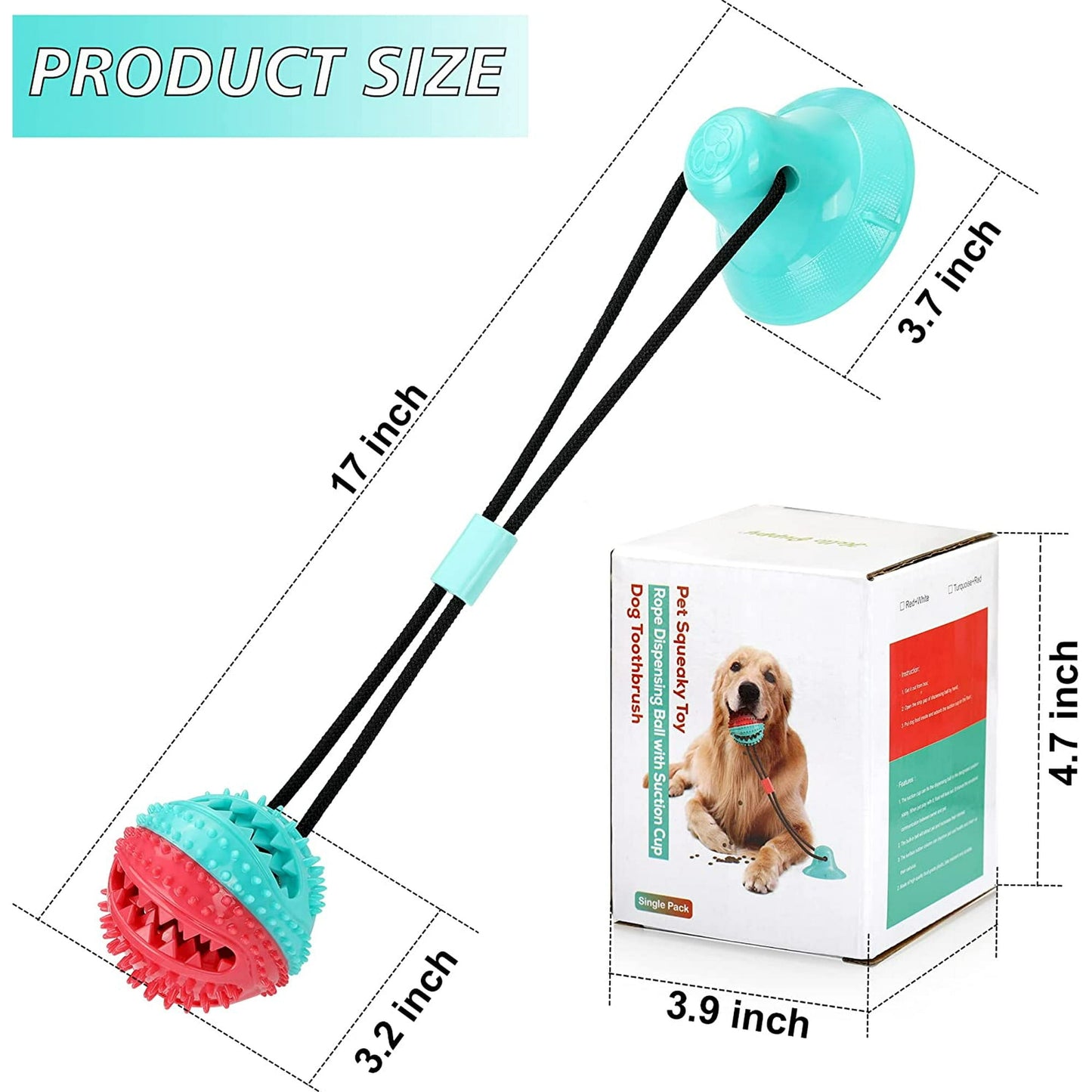 Dog Toys for Aggressive Chewers, OEIKPFN Interactive Dog Toys to Keep Them Busy,Green