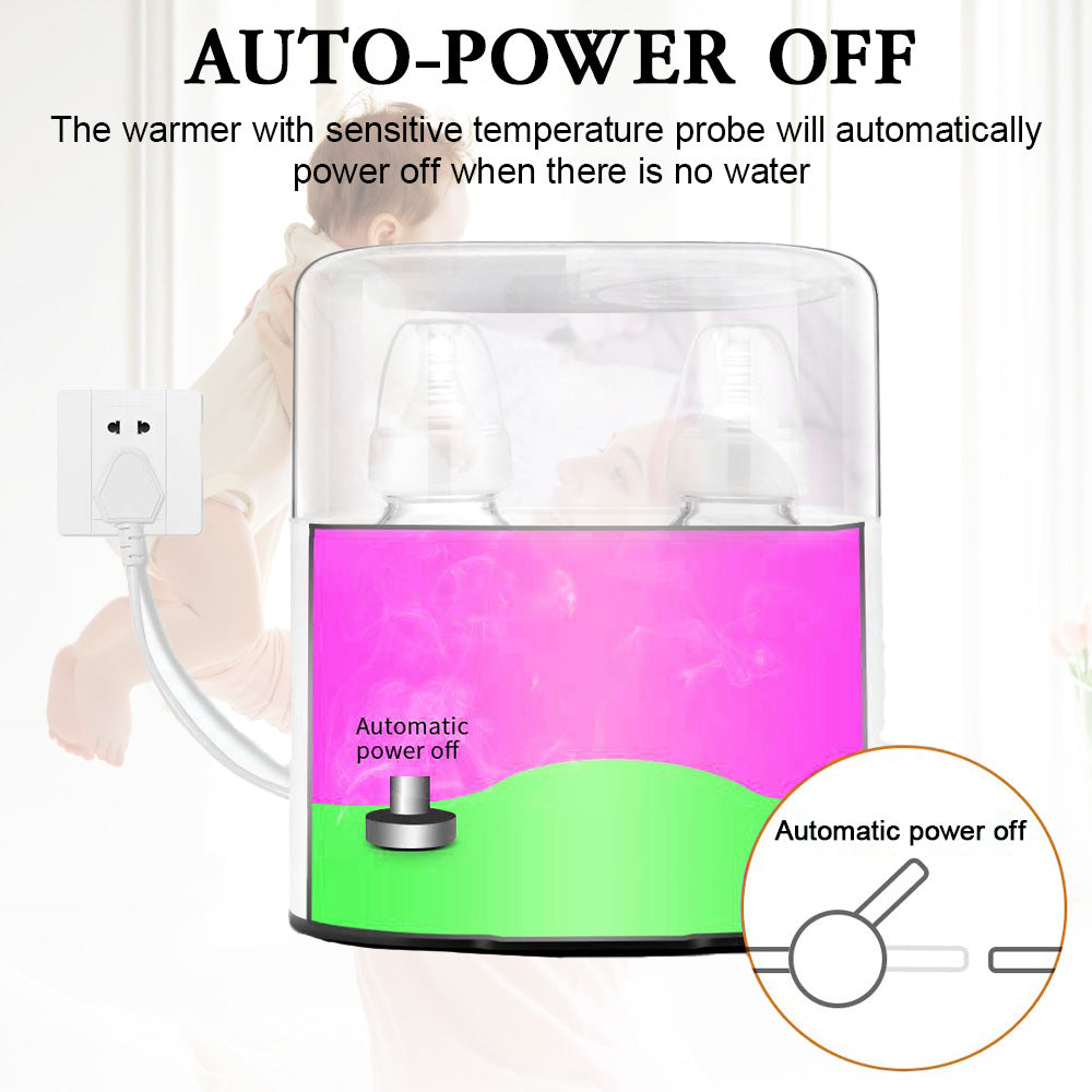 Baby Bottle Warmer, OEIKPFN 7-in-1 Multi-Function Bottle Warmer for Breast Milk, Formula & Heating Food, BPA Free Milk Warmer with Timer, LED Display