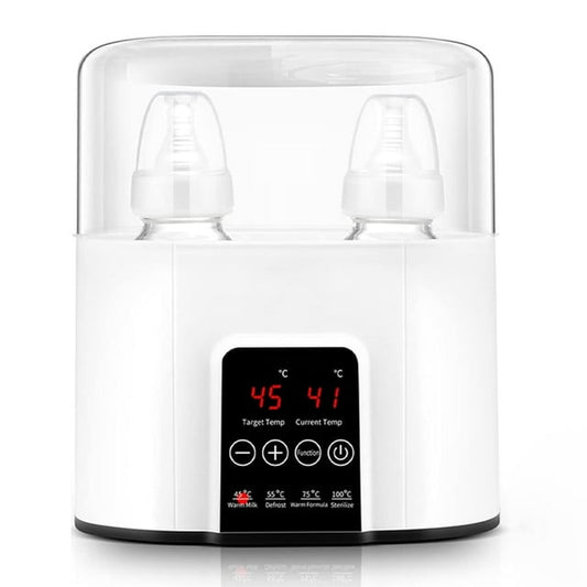 Reviewers highlighted: ease of use, temperature, size  Visit the Yadala Store Yadala Baby Bottle Warmer, Bottle Sterilizer, 7-in-1 Fast Bottle Warmer Food Heater & Defros, White
