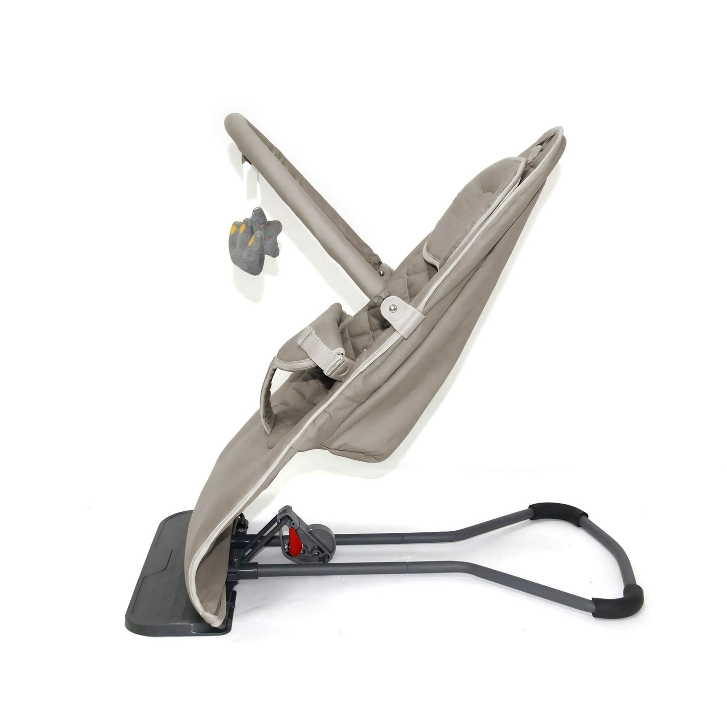 Baby Bouncer, Portable Baby Bouncer Seat, Infant Rocker Chair with 3 Recline Positions for Infants, Light Grey
